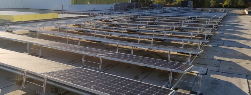 Solar Panels Installed on the rooftop of Rockwood Club